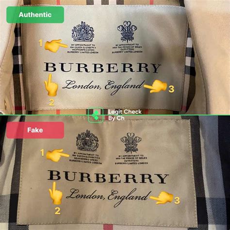 authenticity of Burberry logo